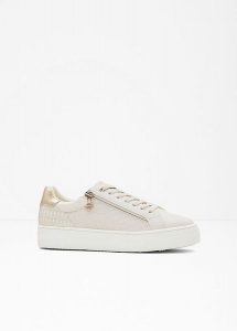 Sneakersy Tamaris. Czarne buty sportowe bonprix, z aplikacjami, bez zapięcia. Za 249,99 zł.