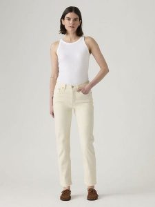 Levi's Dżinsy - Slim fit - w kolorze kremowym rozmiar: W25/L26. Brązowe jeansy Levi's®, z aplikacjami. Za 166,10 zł.