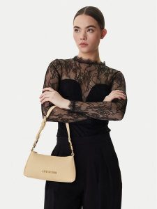 LOVE MOSCHINO Torebka JC4007PP1OLB0129 Beżowy. Brązowe torebki klasyczne LOVE MOSCHINO, bez wzorów, ze skóry, bez dodatków. Za 676,99 zł.