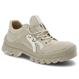 Beżowe Półbuty Kampa Wygodne Skórzane Buty Damskie. Brązowe buty zimowe Kampa, ze skóry, bez obcasa, na obcasie, bez zapięcia. Za 279,00 zł.