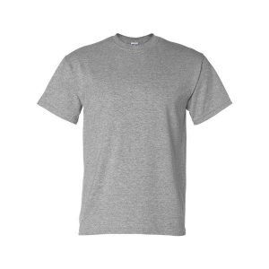 Koszulka DryBlend Unisex Dla Dorosłych. Szare bluzki GILDAN, s, bez wzorów, sportowe, bez kołnierzyka, bez ramiączek. Za 34,99 zł.
