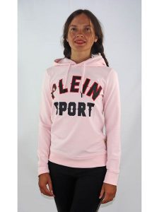 Plein Sport Bluza w kolorze jasnoróżowym rozmiar: XL. Różowe bluzy Plein Sport, xl, bez wzorów, z kapturem. Za 329,42 zł.