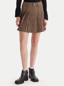 Liu Jo Spódnica mini MF5156 T4335 Beżowy Regular Fit. Brązowe spódnice Liu Jo, bez wzorów, z syntetyku, mini. Za 409,99 zł.