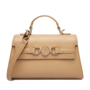 Torebka Eva Minge. Brązowe torebki klasyczne Eva Minge, bez wzorów, bez dodatków. Za 209,99 zł.