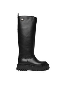 G-Star Raw Kozaki EO-BASI-8006 Czarny. Czarne kozaki G-Star Raw, bez wzorów, ze skóry, bez obcasa, bez zapięcia. Za 649,99 zł.