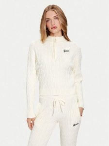 Guess Kardigan V5BR02 Z0572 Beżowy Regular Fit. Brązowe kardigany Guess, z syntetyku. Za 349,99 zł.