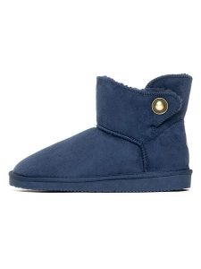 ISLAND BOOT Botki zimowe "Catalina" w kolorze granatowym rozmiar: 36. Niebieskie botki Island Boot, na zimę, bez wzorów, z materiału, bez obcasa, bez zapięcia. Za 79,03 zł.