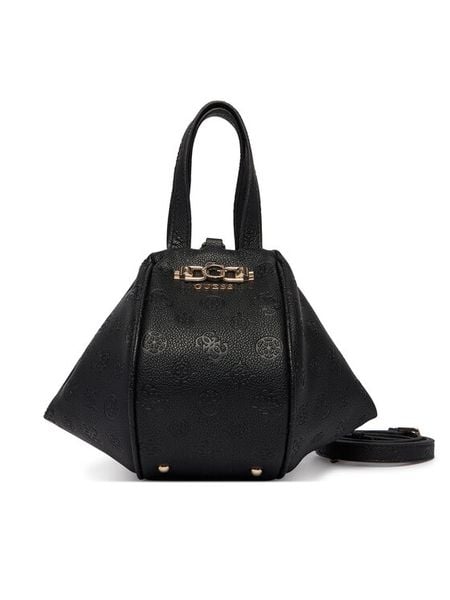 Guess Torebka Anise Mini HWPD99 16770 Czarny. Czarne torebki klasyczne Guess, z aplikacjami, ze skóry, bez dodatków. Za 349,99 zł.