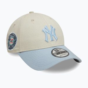 Czapka z daszkiem New Era WS Patch 9Forty New York Yankees. Brązowe czapki New Era, bez wzorów. Za 129,99 zł.