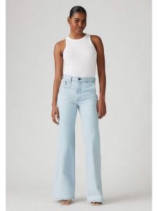 Levi's Dżinsy - Comfort fit - w kolorze błękitnym rozmiar: W27/L32. Niebieskie jeansy Levi's®, z aplikacjami, z podwyższonym stanem. Za 281,76 zł.