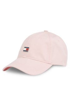 Tommy Jeans Czapka z daszkiem Tjw Heritage Plaque Cap AW0AW16986 Różowy. Czerwone czapki Tommy Jeans, bez wzorów, z bawełny. Za 99,99 zł.
