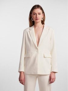 YAS Marynarka 26028353 Biały Regular Fit. Białe marynarki i żakiety YAS, m, bez wzorów, z syntetyku. Za 199,99 zł.