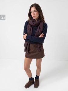 Gładki szalik z domieszką wełny - brązowy. Brązowe szaliki Sinsay, bez wzorów, z wełny. Za 25,99 zł.