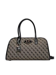 Guess Torebka Samantha HWJT23 13060 Czarny. Czarne kuferki Guess, z aplikacjami, z materiału, bez dodatków. Za 634,99 zł.