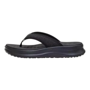 HeyDude Damskie Japonki Tide Flip. Czarne klapki Hey Dude, bez wzorów, z materiału, bez obcasa. Za 219,00 zł.