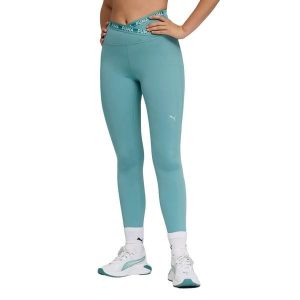 Damskie legginsy 7/8 Puma Strong CF. Niebieskie legginsy Puma, bez wzorów, ze skóry. Za 217,45 zł.