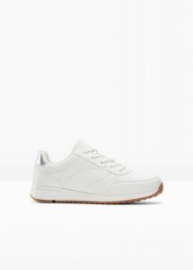 Sneakersy. Czarne buty sportowe bonprix, bez wzorów, bez zapięcia. Za 124,99 zł.