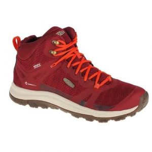 Buty trekkingowe damskie Keen Terradora II WP. Czerwone buty trekkingowe Keen, z materiału, bez zapięcia. Za 369,00 zł.