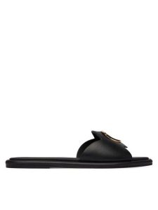 Blauer Klapki S6MOODY01/LEA Czarny. Czarne klapki Blauer, bez wzorów, ze skóry, bez obcasa. Za 469,99 zł.