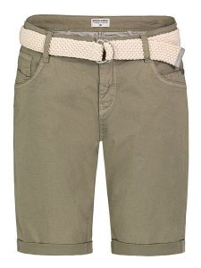 Stitch & Soul Bermudy w kolorze khaki rozmiar: S. Brązowe szorty Stitch & Soul, z aplikacjami, ze skóry, klasyczne. Za 61,46 zł.