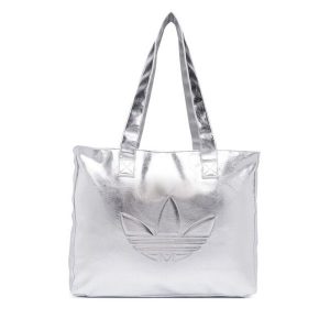 Torebka adidas. Szare shopper bag ADIDAS, bez wzorów, bez dodatków. Za 239,99 zł.