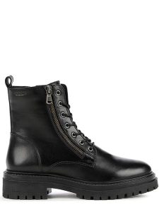 Geox Skórzane botki "Iridea" w kolorze czarnym rozmiar: 39. Czarne botki Geox, bez wzorów, z gumy, bez obcasa, bez zapięcia. Za 348,08 zł.