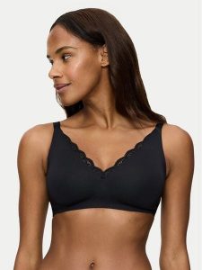 Triumph Biustonosz bezfiszbinowy Amourette 10210668 Czarny. Czarne biustonosze Triumph, bez wzorów, z syntetyku. Za 199,99 zł.