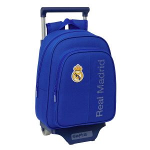 Plecak szkolny REAL MADRID Poliester 600D. Niebieskie plecaki REAL MADRID. Za 273,15 zł.