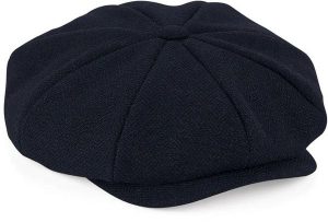 Czapka Beechfield Gavoche Heritage. Niebieskie czapki BEECHFIELD, bez wzorów, z poliesteru, eleganckie. Za 63,45 zł.