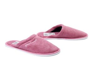 METEOR 042 Frotte Izabela różowy, kapcie damskie. Czerwone kapcie Meteor, bez wzorów. Za 38,99 zł.