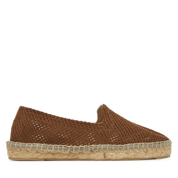 Espadryle Manebi. Brązowe espadryle Manebi, bez wzorów, bez obcasa. Za 349,99 zł.