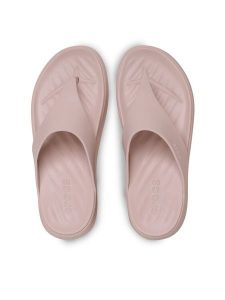 Crocs Japonki Getaway Triangle Flip 212018 Różowy. Czerwone klapki Crocs, bez wzorów, z tworzywa sztucznego, bez obcasa. Za 179,99 zł.