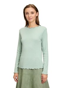 CARTOON Koszulka w kolorze miętowym rozmiar: 46. Niebieskie bluzki Cartoon, bez wzorów, bez kołnierzyka, bez ramiączek. Za 69,99 zł.