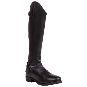 Buty do jazdy konnej Q-essentials Jessy. Czarne kalosze QHP, bez wzorów. Za 377,50 zł.