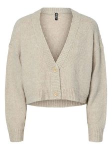 Pieces Kardigan w kolorze beżowym rozmiar: S. Brązowe swetry oversize Pieces, s, bez wzorów, bez ramiączek. Za 114,44 zł.