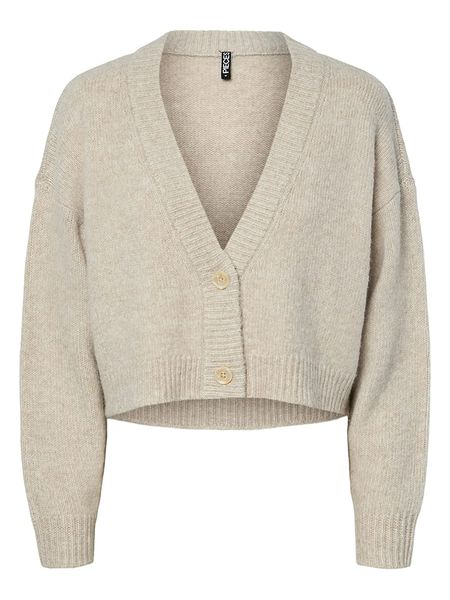 Pieces Kardigan w kolorze beżowym rozmiar: M. Brązowe kardigany Pieces, m, bez wzorów, bez ramiączek. Za 149,66 zł.