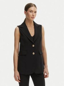 Rinascimento Kamizelka garniturowa CFC0128645003 Czarny Regular Fit. Czarne kamizelki Rinascimento, xs, bez wzorów, z syntetyku, bez kołnierzyka, bez ramiączek, bez kaptura. Za 391,99 zł.