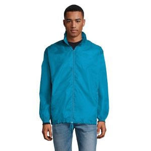 Kurtka Wiatrówka Unisex Dla Dorosłych. Niebieskie kurtki SOL'S, s, bez wzorów, bez kaptura. Za 72,99 zł.
