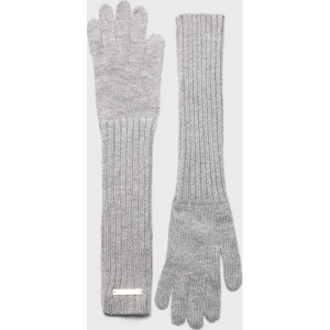 Trussardi Jeans - Rękawiczki. Czerwone rękawiczki marki Trussardi Jeans, z dzianiny. Za 149,90 zł.