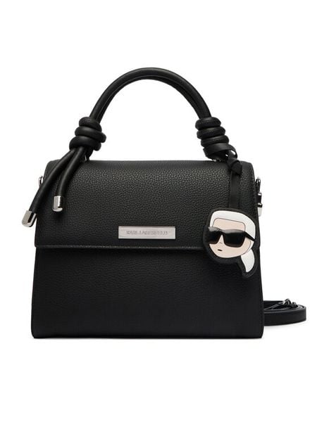 KARL LAGERFELD Torebka B3W30125 Czarny. Czarne kuferki KARL LAGERFELD, bez wzorów, ze skóry, bez dodatków. Za 849,99 zł.