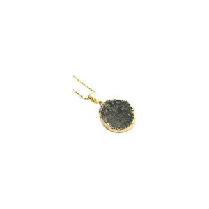 Colare Agat Druza Dwukolorowa złoto. Zawieszki marki Brazi druse jewelry. Za 170,00 zł.