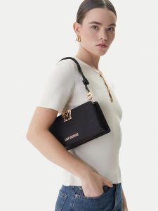 LOVE MOSCHINO Torebka JC4128PP1OLM0000 Czarny. Czarne torebki klasyczne LOVE MOSCHINO, bez wzorów, ze skóry, bez dodatków. Za 615,99 zł.