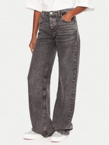 Roxy Jeansy Milla ERJDP03312 Szary Wide Leg. Szare jeansy Roxy, bez wzorów, z bawełny. Za 299,99 zł.