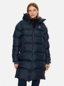 Haglöfs Płaszcz zimowy Long Mimic 607706 Granatowy Relaxed Fit. Niebieskie płaszcze Haglöfs, na zimę, xs, bez wzorów, z syntetyku, bez kaptura. Za 869,99 zł.