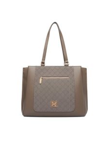 Nine West Torebka CEO-ELITE FORM-JH7268 Szary. Szare shopper bag Nine West, bez wzorów, ze skóry, bez dodatków. Za 329,99 zł.