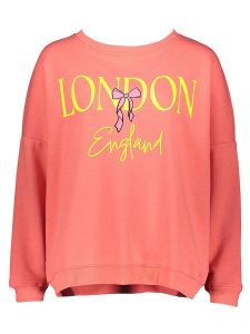 Miss goodlife Bluza "London" w kolorze koralowym rozmiar: S. Różowe bluzy miss goodlife, s, bez wzorów, z bawełny, bez kaptura. Za 109,78 zł.