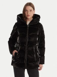 DKNY Kurtka zimowa DLEMPS63 Czarny Regular Fit. Czarne kurtki DKNY, na zimę, m, bez wzorów, z syntetyku, bez kaptura. Za 559,99 zł.