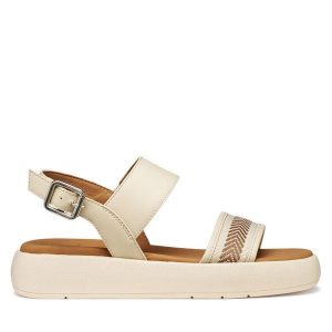 Sandały Geox. Sandały Geox, bez wzorów, bez obcasa, na płaskiej podeszwie, bez zapięcia. Za 399,99 zł.