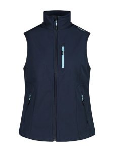 CMP Kamizelka softshellowa w kolorze granatowym rozmiar: 42. Niebieskie kamizelki CMP, m, bez wzorów, z tkaniny, bez kołnierzyka, bez ramiączek, bez kaptura. Za 144,58 zł.