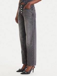 HUGO Jeansy Gilissi_5 50559124 Szary Straight Fit. Szare jeansy Hugo, bez wzorów, z bawełny. Za 609,99 zł.